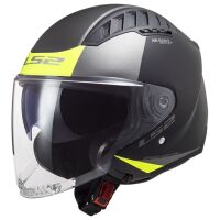 LS2 OF600 COPTER II-06 URBANE skútr jet helma matná-H-V-žlutá